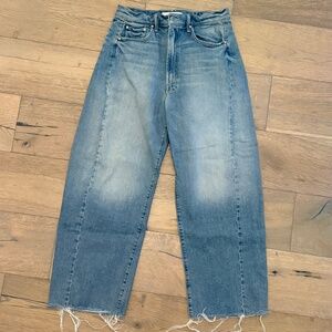Mother Jeans I Confess Half-pipe Ankle Fray 30